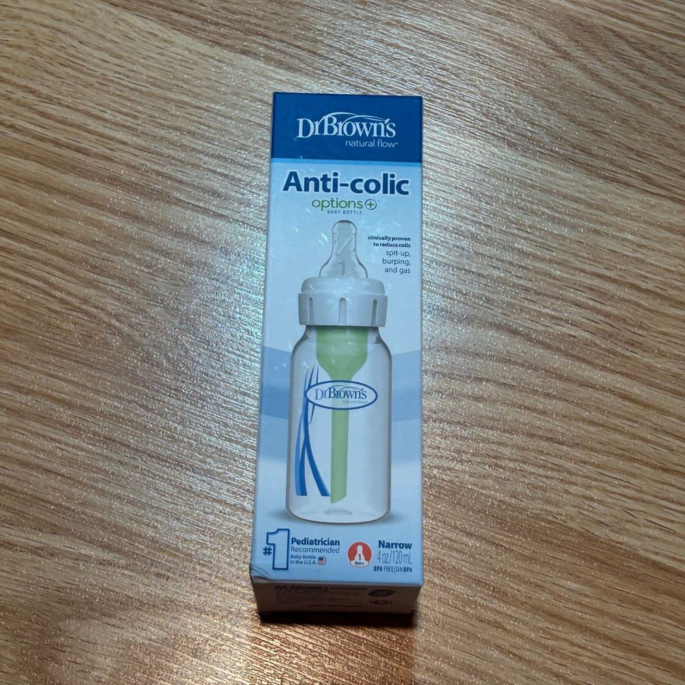 Dr Browns Natural Flow Options+ Anti-Colic Baby Bottle Narrow 4oz 120ml SB41098